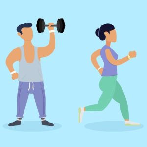 Couple excercise